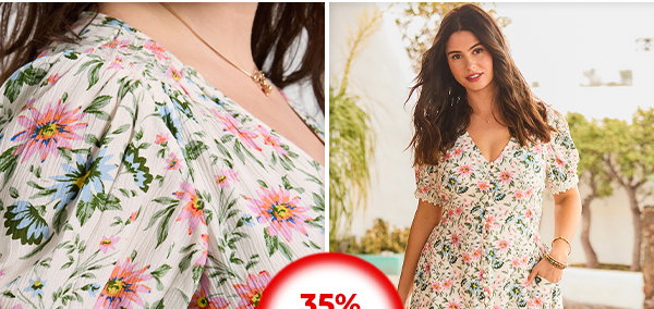 Penelope Printed Crinkle Dress