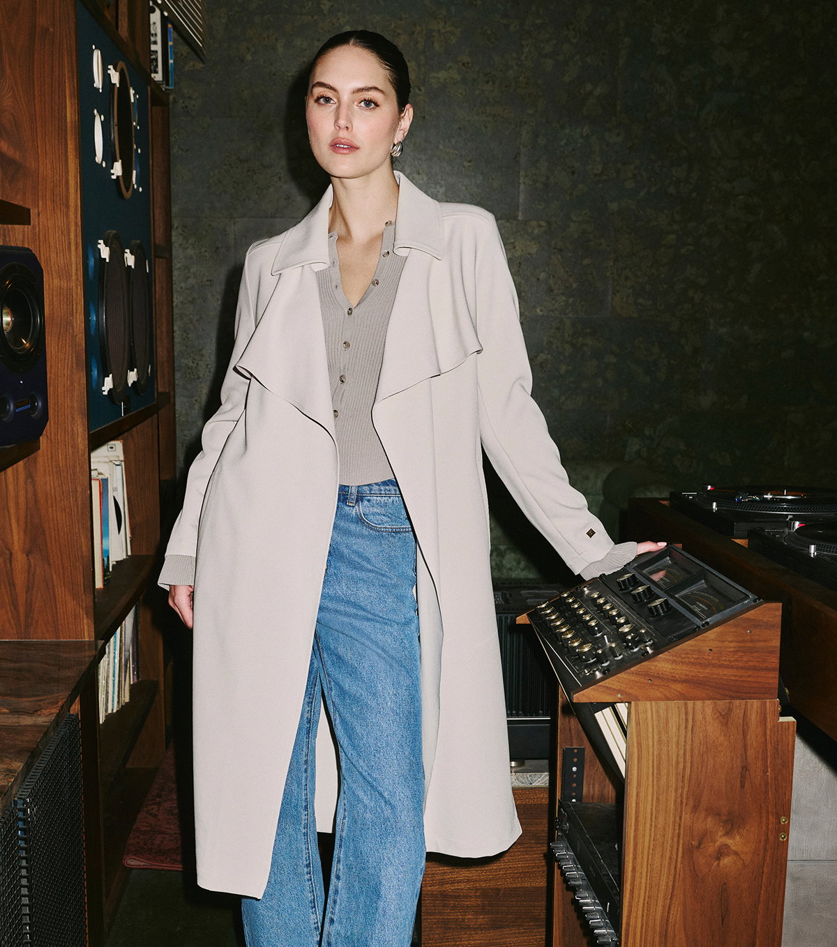 DIMITRA Relaxed-Fit Belted Trench