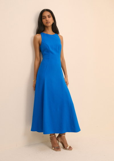 Cobalt Blue Reign Midi Dress