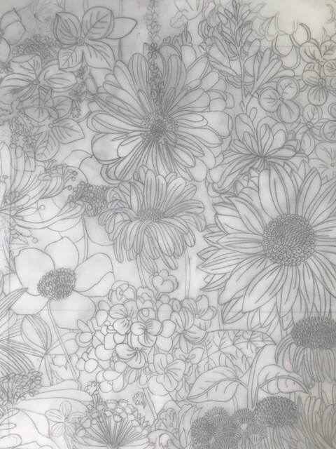 Tracing the flowers