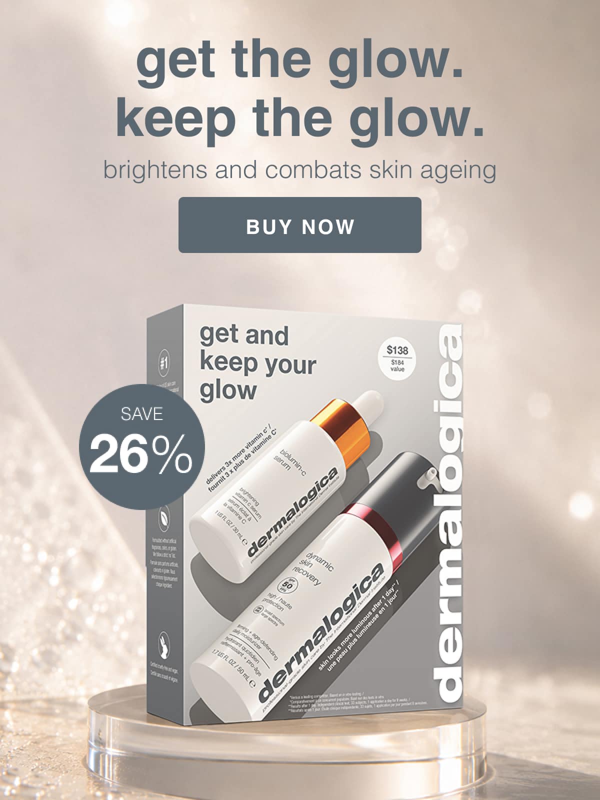 get + keep your glow kit (2 full-size)