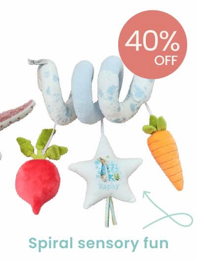 Personalised Peter Rabbit Spiral Toy