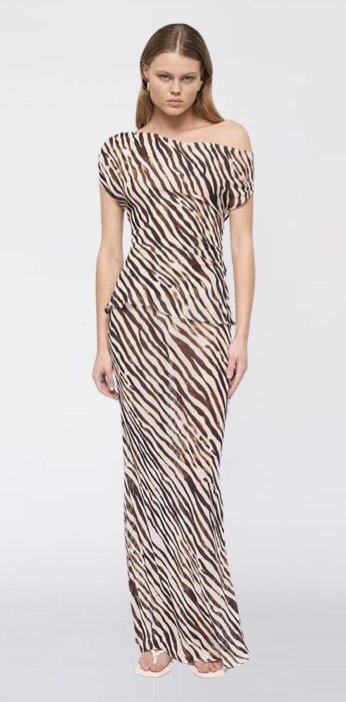 Gigi Zebra Drape Top