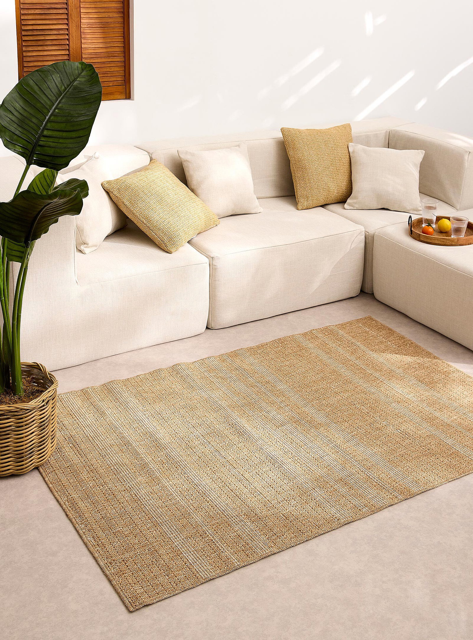 Striped bands outdoor rug<br>120 x 180 cm