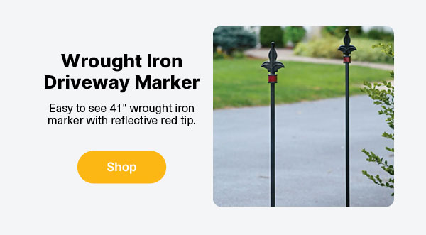 Wrought Iron Driveway Marker
