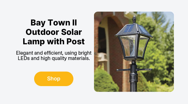 Bay Town II Solar Lamp with Post