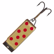 Jake's Spin-A-Lure - Gold/Red Dots - 1-3/8″ - 1/4 oz.