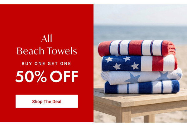 All Beach Towels - BOGO 50% OFF - Shop The Deal