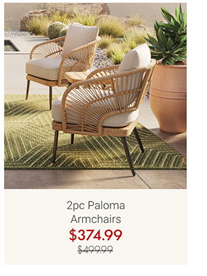 2pc Paloma Armchairs