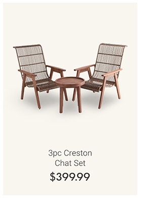 3pc Creston Chat Set