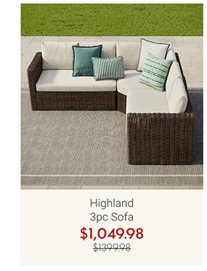 Highland 3pc Sofa