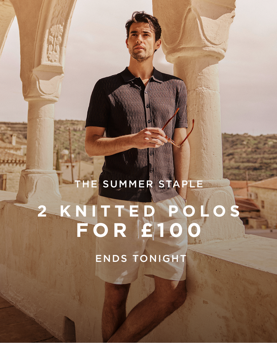 2 knitted polos for £100 | Ends tonight