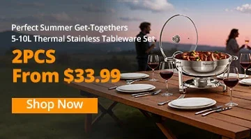 Perfect Summer Get-Togethers 5-10L Thermal Stainless Tableware Set