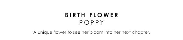 Birth Flower - Poppy