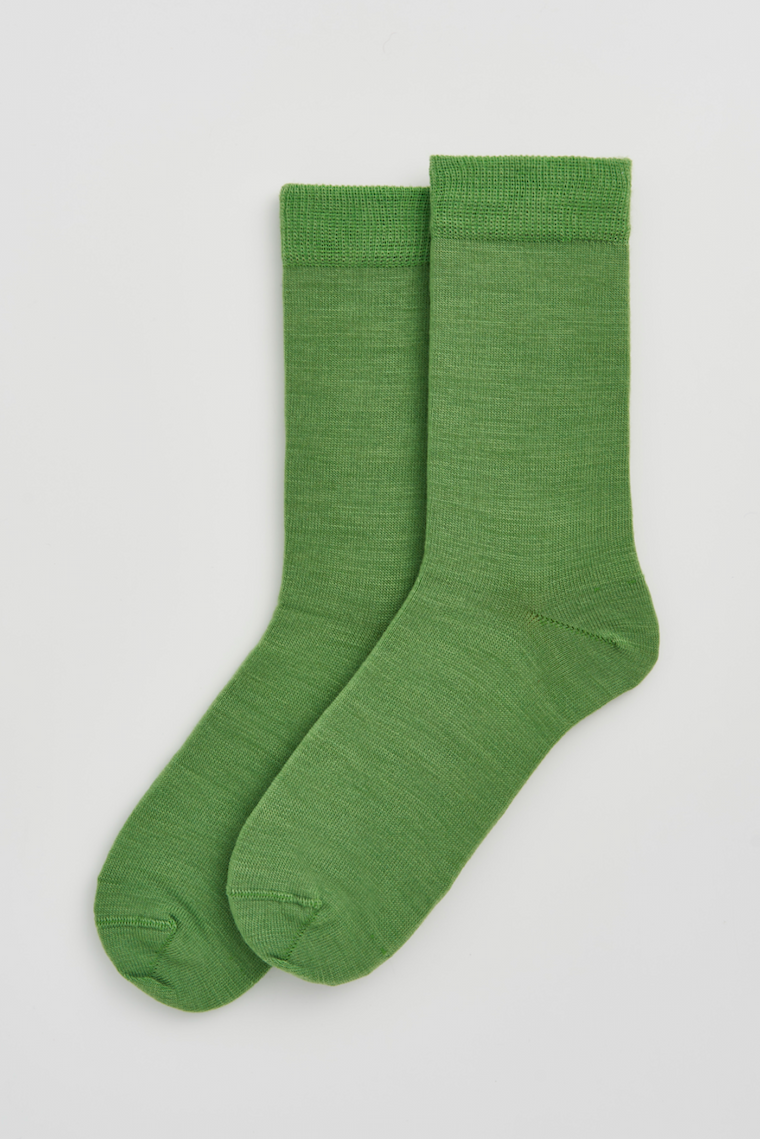 Grass Green Merino Socks