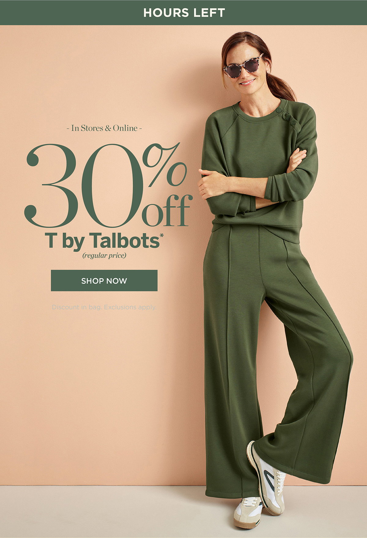 Hours Left 30% off T by Talbots | Shop Now