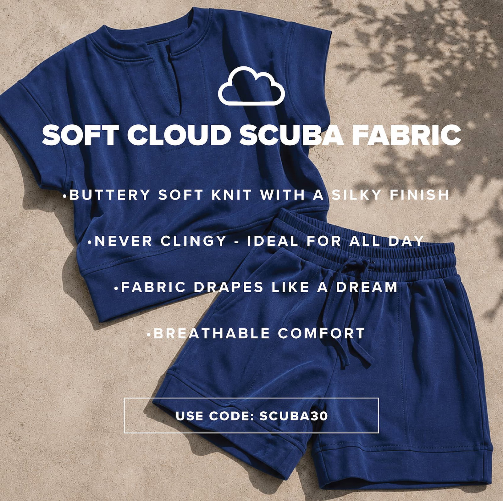 Buttery soft fabrci with a silky finish