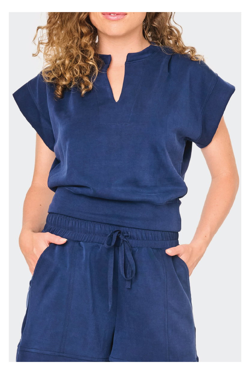 Cloud Scuba Everywhere Notch Neck Top