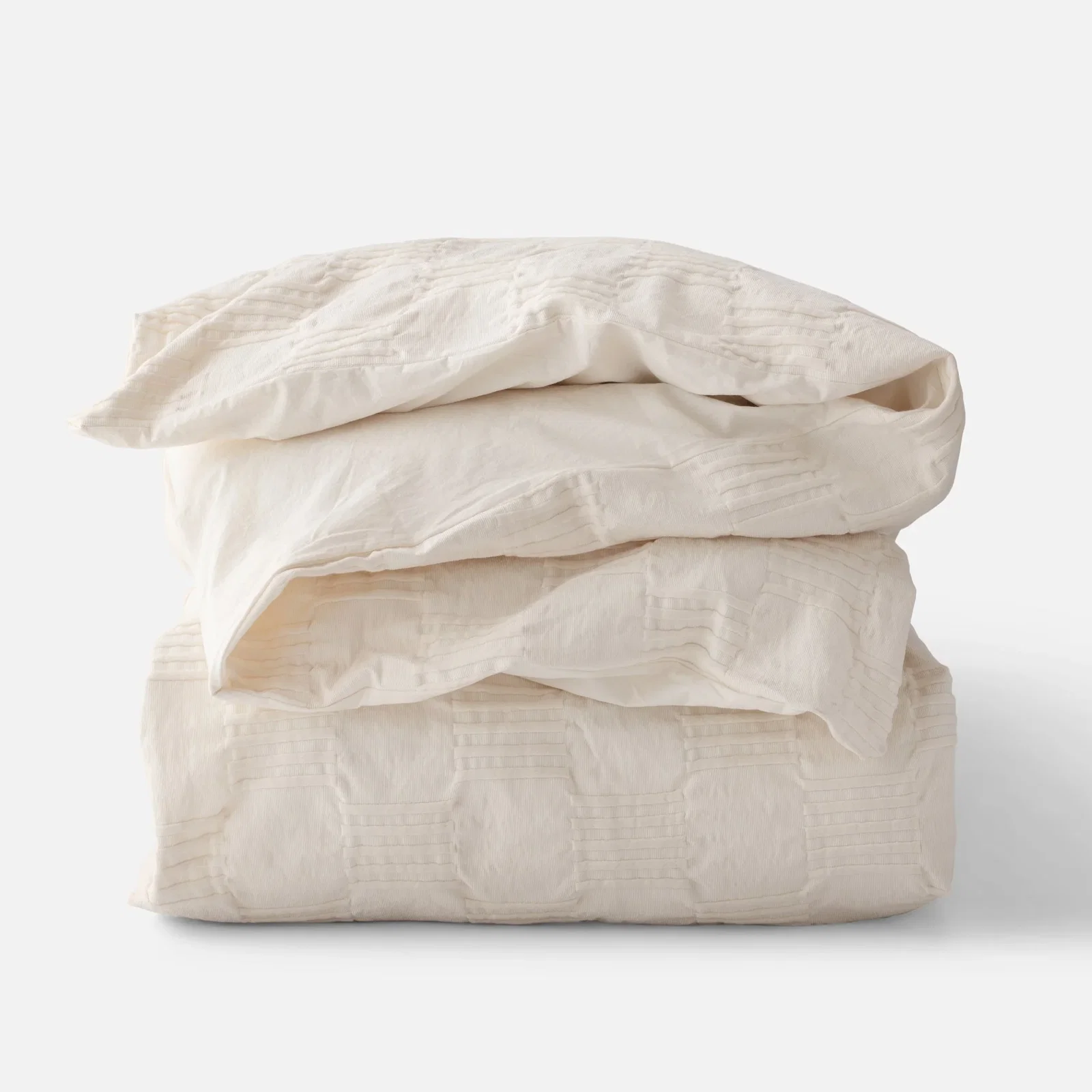 Image of Woven Tally Duvet Cover