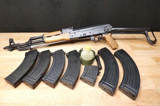 Rare PolyTech AK-47S - 7.62x39 - UF Spiker - 7 Mags & More
