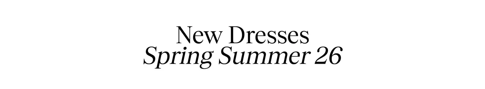 New dresses spring summer