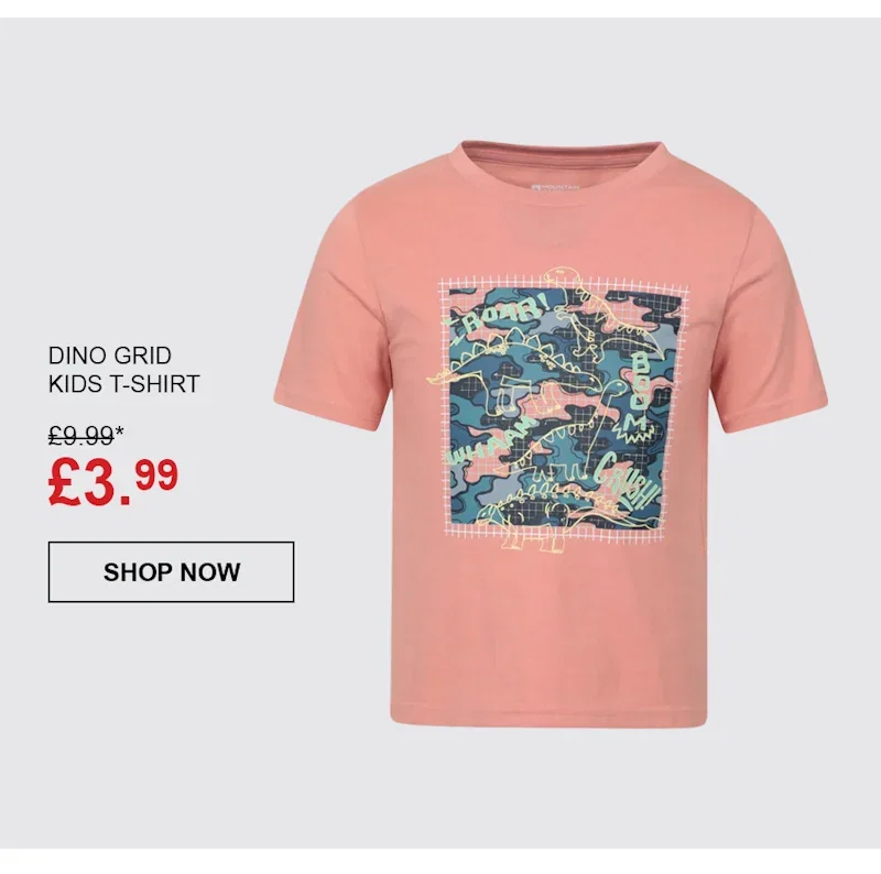 Dino Grid Kids T-Shirt
