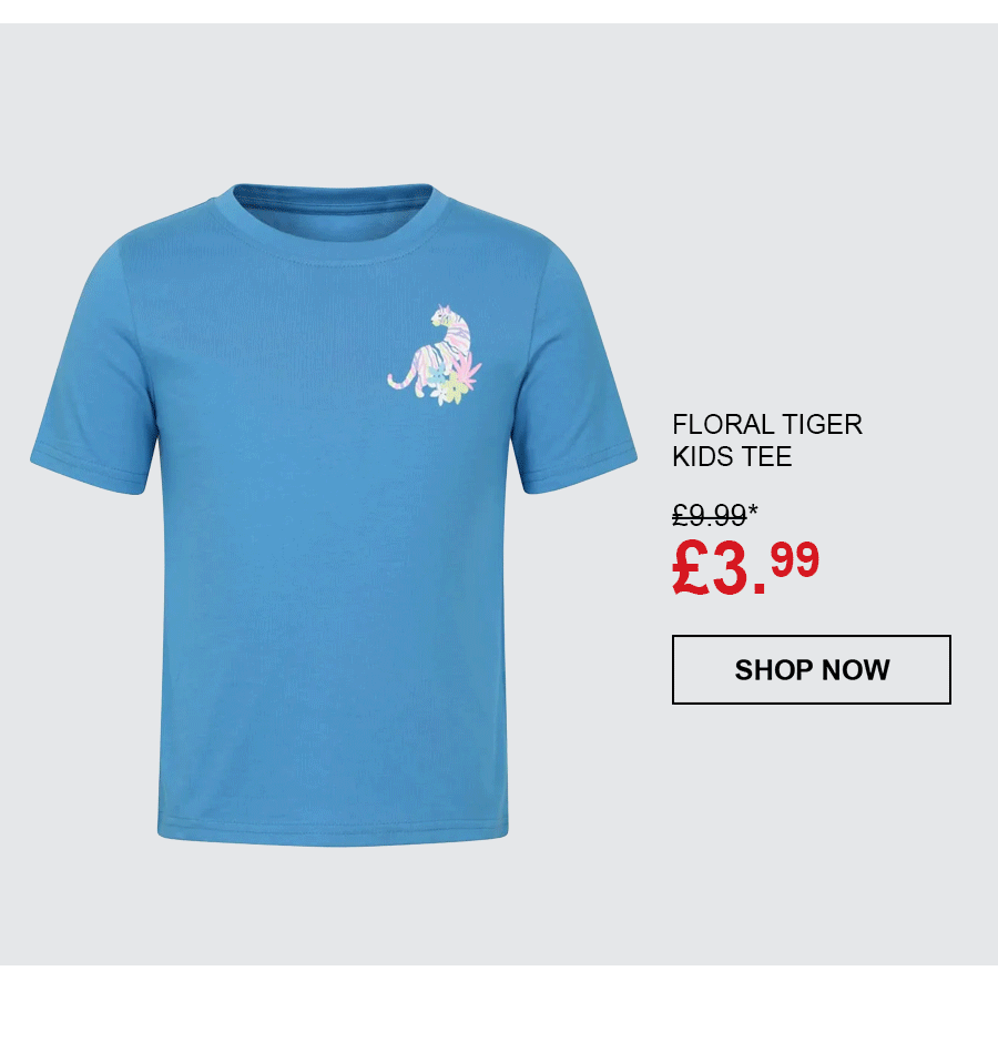 Floral Tiger Kids Tee