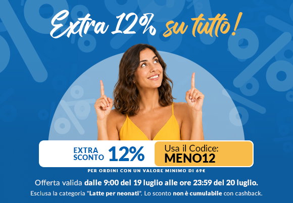 Extra sconto del 12% su una spesa minima di €69, affrettati!
