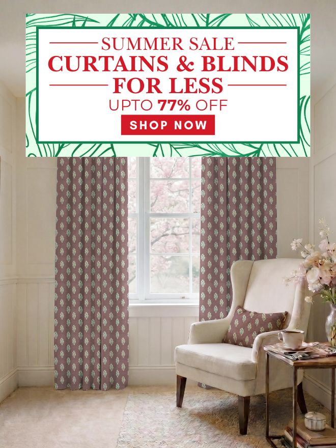 Curtains & Blinds Upto 77% Off