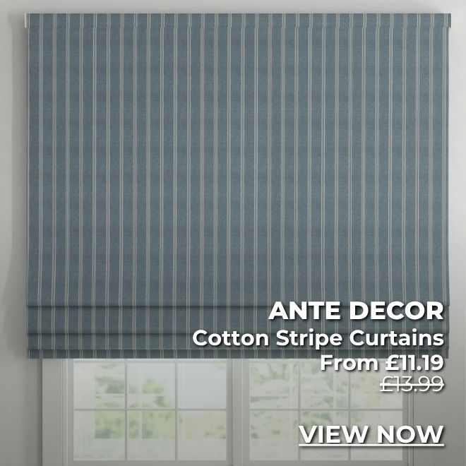 ANTE DECOR Cotton Stripe Curtains