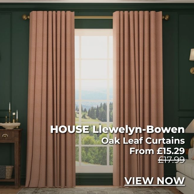 House Llewelyn-Bowen Oak Leaf Curtains