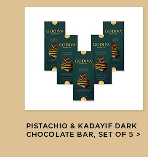 Pistachio & Kadayif Dark Chocolate Bar, Set of 5