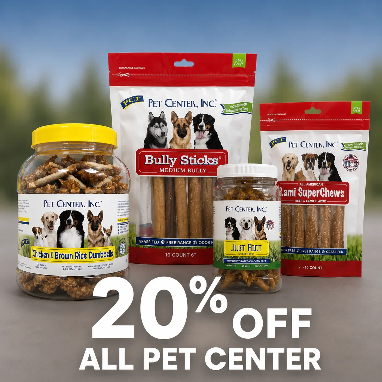 20% OFF Pet Center