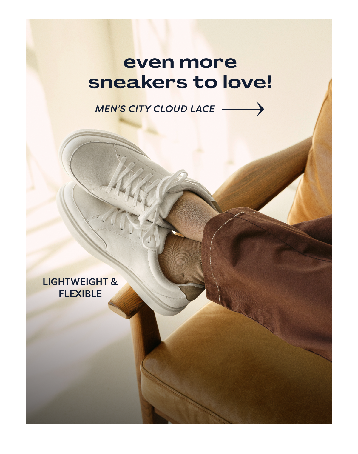 Even More Sneakers To Love! Lightweight & Flexible | Men’s City Cloud Lace