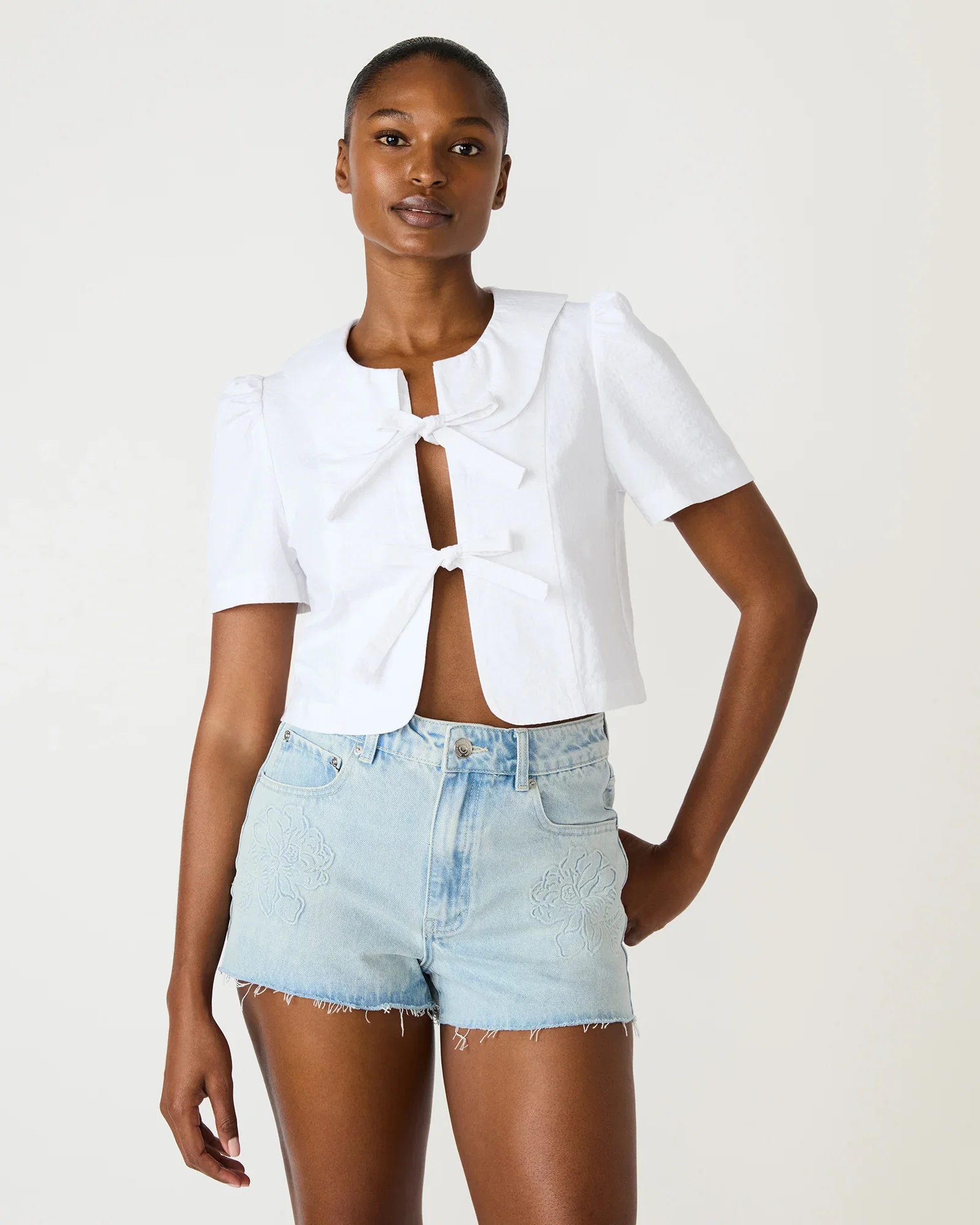 Image of BARRETTE TOP WHITE