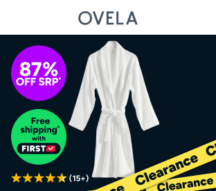 Ovela Spa-Quality Terry Towelling Bath Robe Product Image