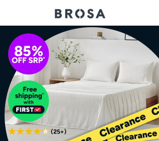 Brosa Washed Linen Cotton Bed Sheet Set (Double) Product Image