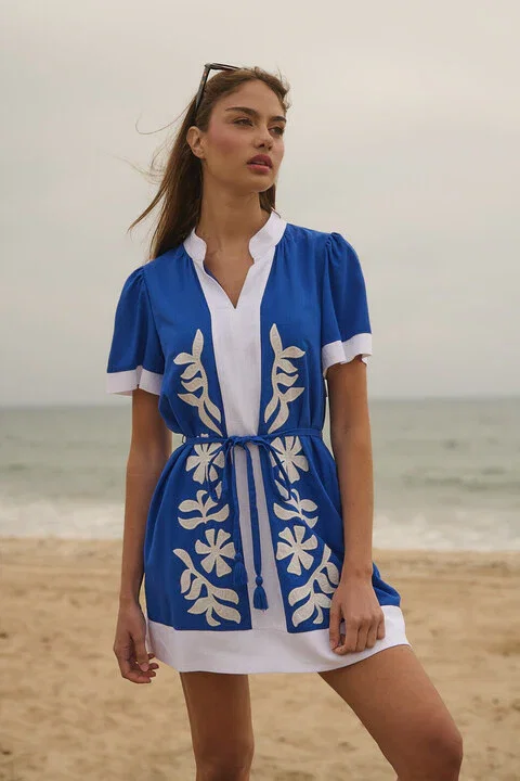 Image of Patras Contrast Mini Dress
