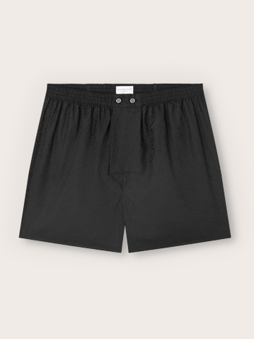 Men's Classic Fit Boxers in Black Rose