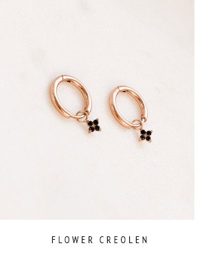 Flower Armband - rosévergoldet, vier Spinell Steine
