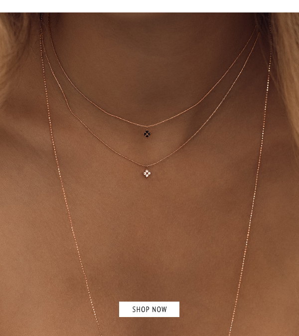 Flower Choker - rosévergoldet, vier Topase und Spinell
