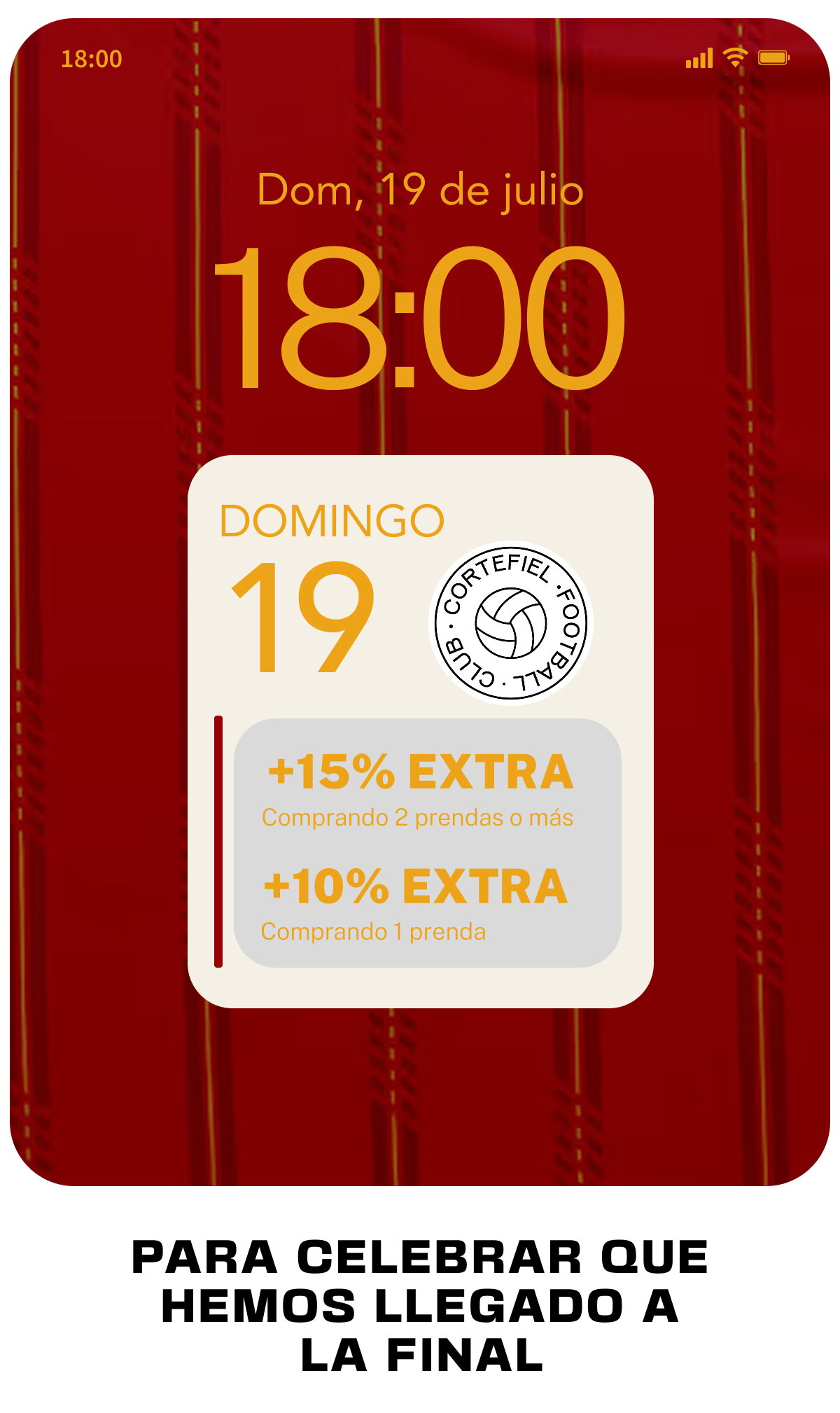 PARA CELEBRAR QUE HEMOS LLEGADO A LA FINAL