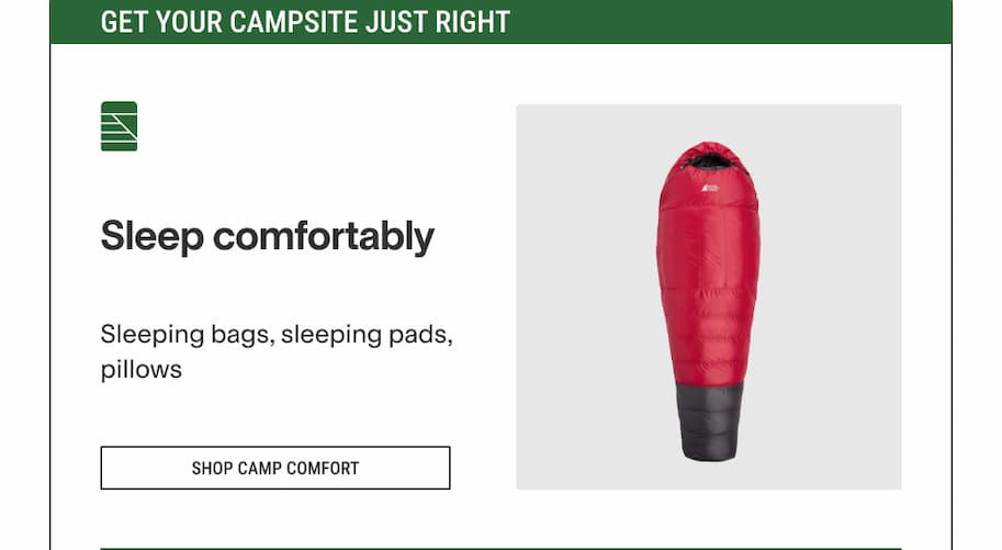 Camp comfort