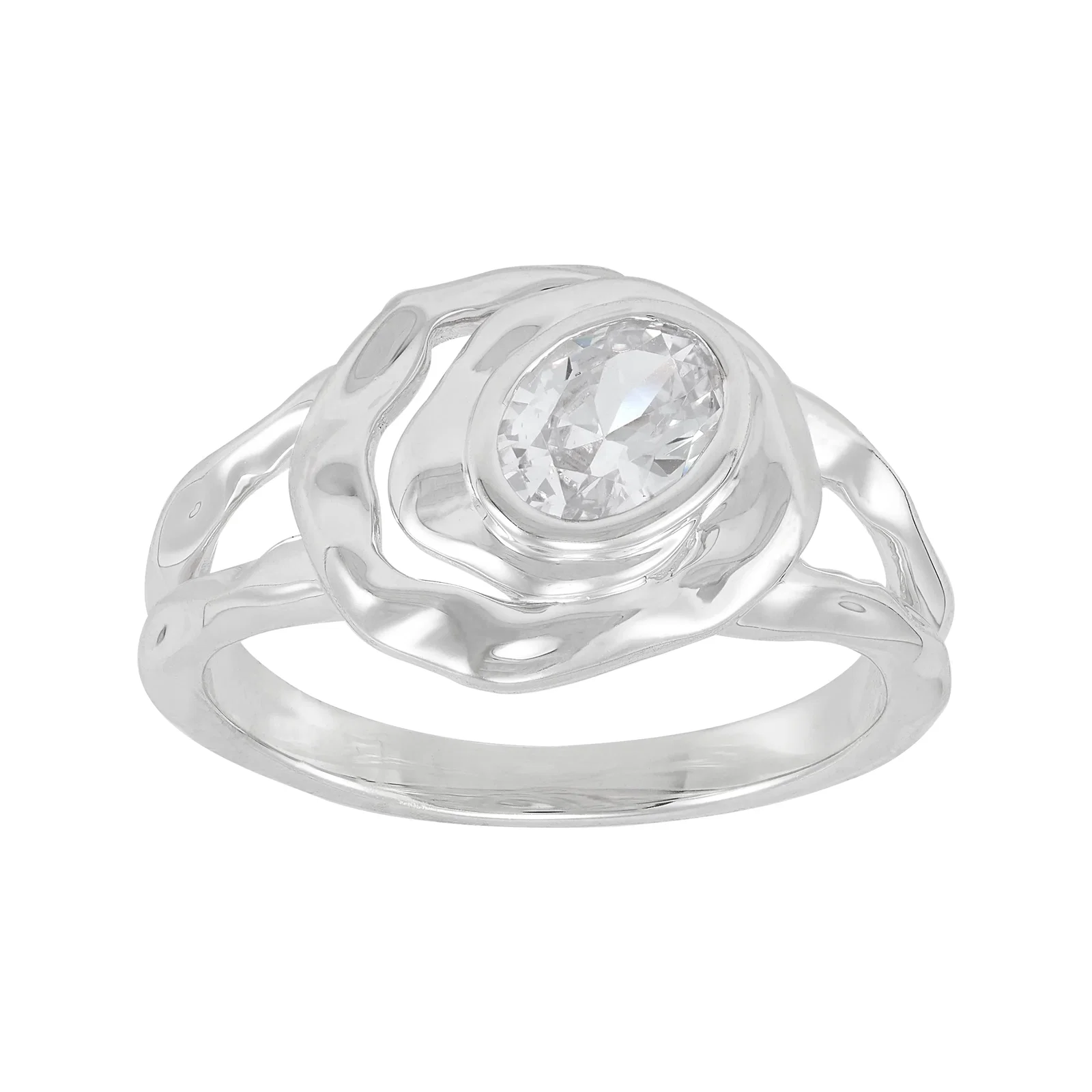Very Promising Ring, White Cubic Zirconia