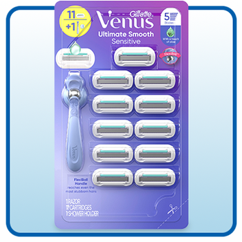 Gillette Venus Ultra Smooth Razor, 11-Count