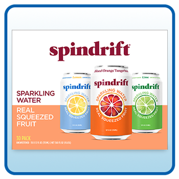 Spindrift Sparkling Water, 12 fl oz, 30-Count