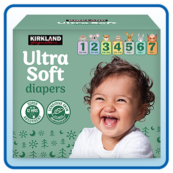 Kirkland Signature Diapers Sizes 1-7