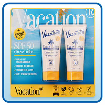 Vacation Classic Sunscreen Lotion, SPF 50, 6 fl oz Duo