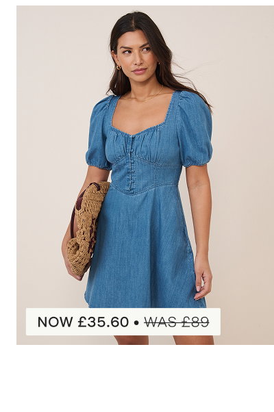 Blue Denim Tulla Mini Denim Dress