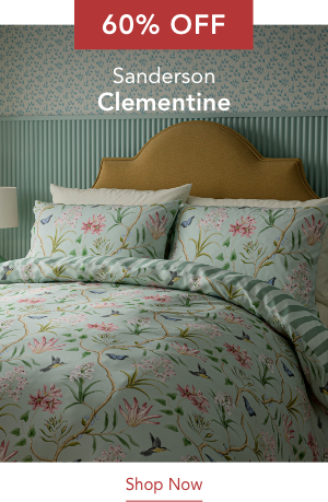 60% Off Sanderson Clementine Bedding in Raspberry/Sea Breeze